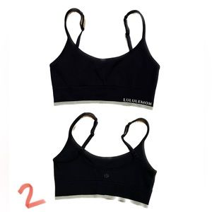 Lululemon Black Iconic Sweat Bra Size 4